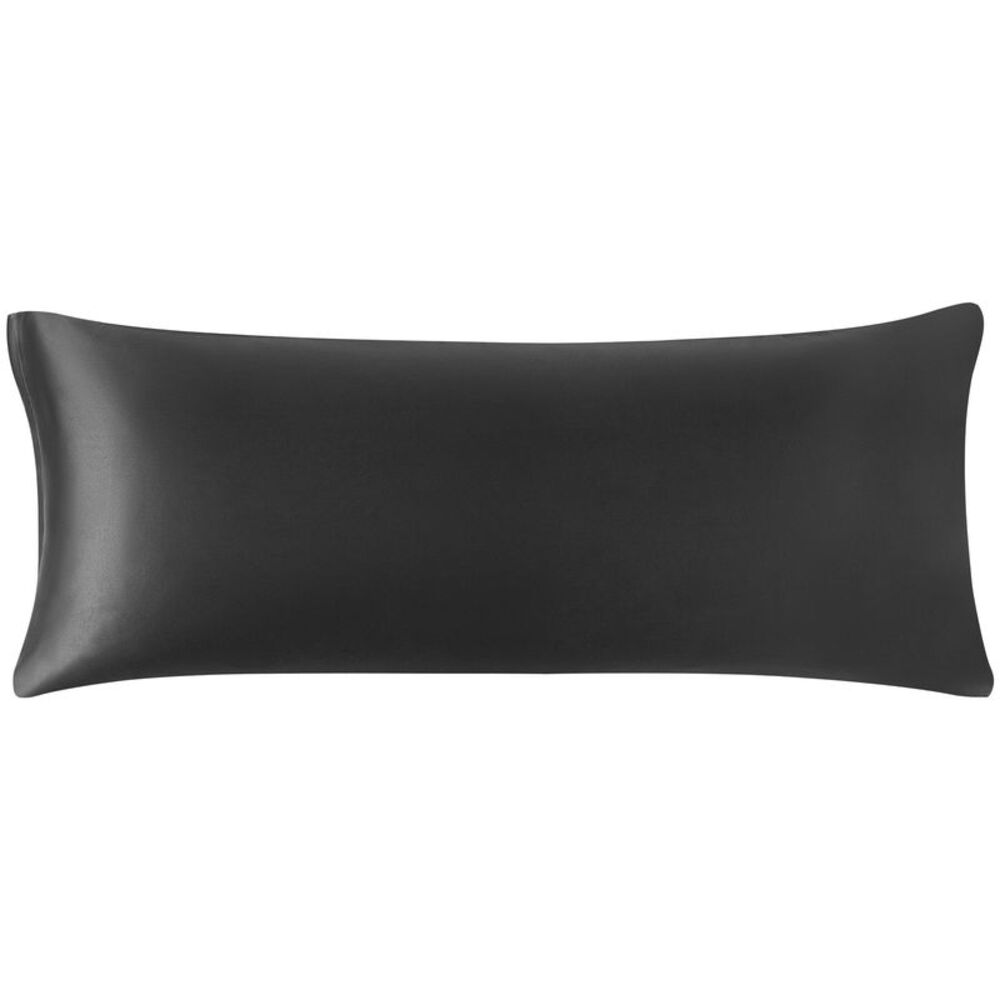 Satin Body Pillowcases with Zipper Closure 20"x60" Black